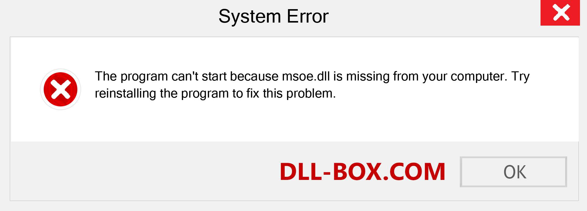  msoe.dll file is missing?. Download for Windows 7, 8, 10 - Fix  msoe dll Missing Error on Windows, photos, images